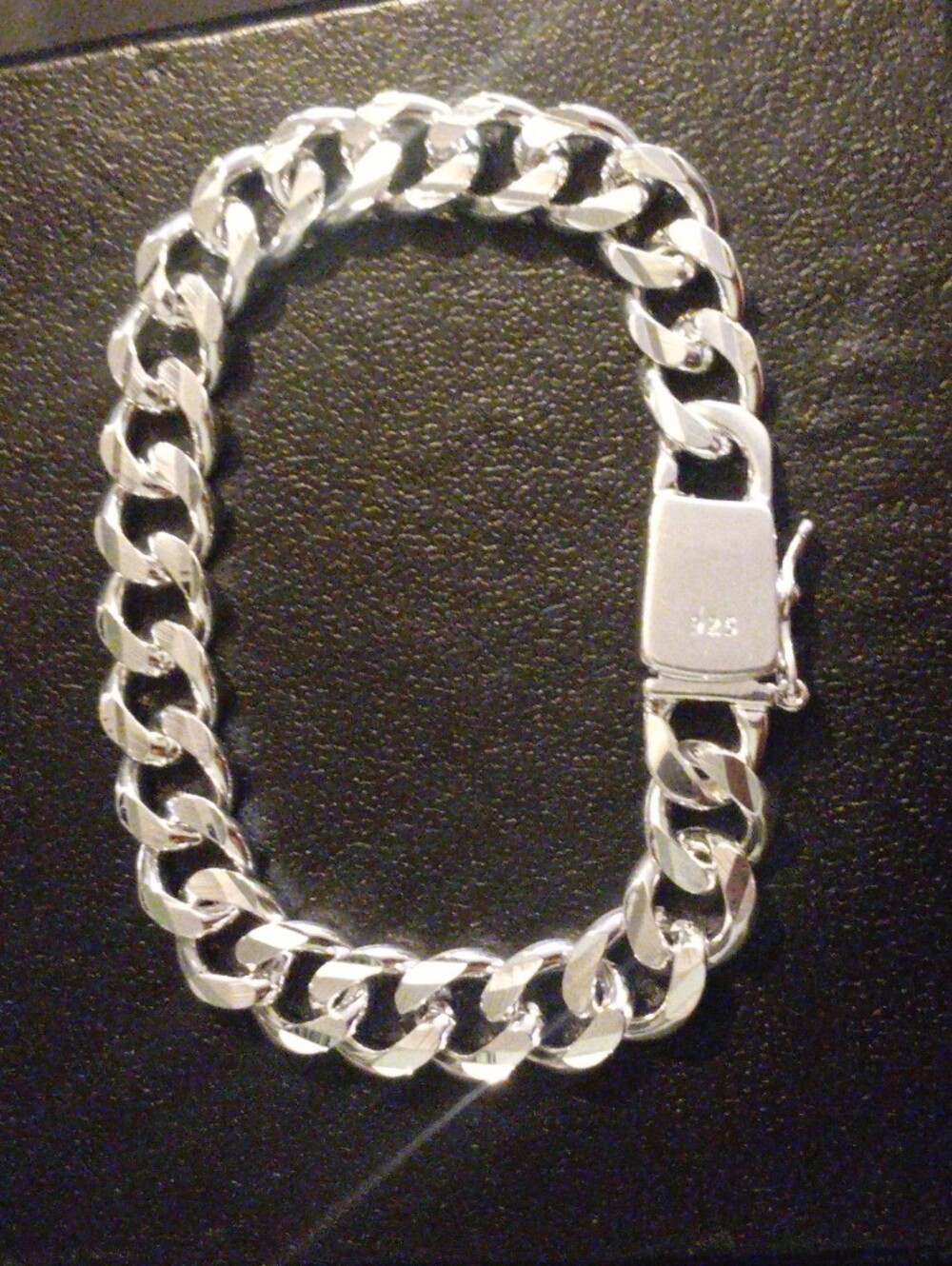 925 Sterling Silver Cuban Link Bracelet